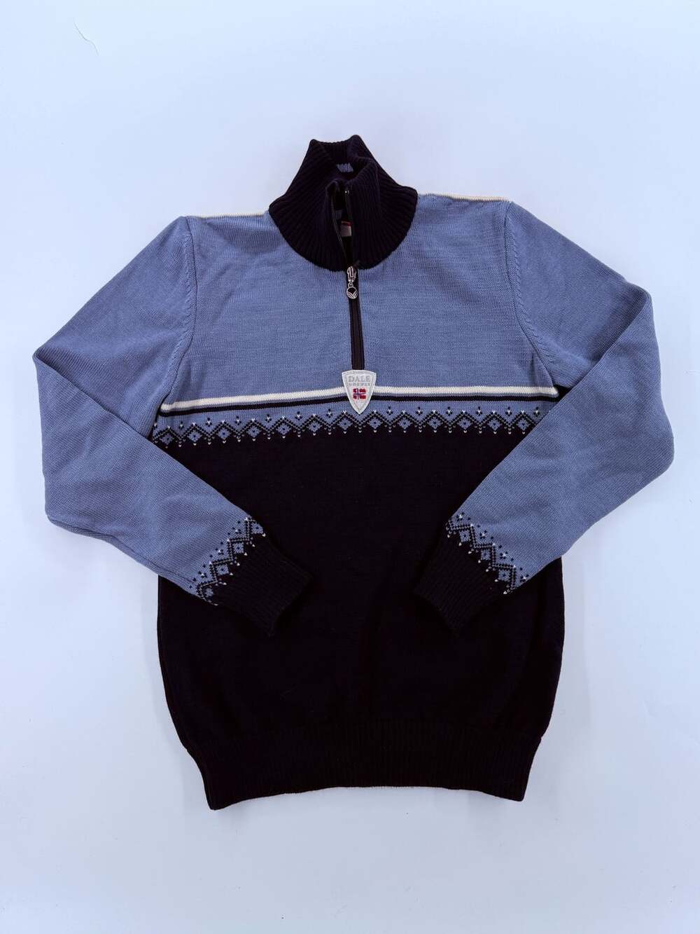Dale Of Norway Lahti Size XL Quarter Zip Merino Wool Sweater